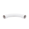 curva de radio estrecho para tubería rígida, recomendado para cables de datos, pvc auto extinguible, de 25 mm