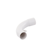 curva de radio estrecho para tubería rígida, recomendado para cables de datos, pvc auto extinguible, de 32 mm