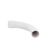 curva de radio estrecho para tubería rígida, recomendado para cables de datos, pvc auto extinguible, de 32 mm