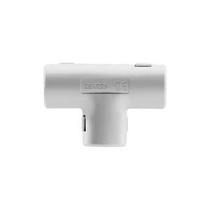 unión en "t" para tubería rígida, recomendado para cable eléctrico, pvc auto extinguible, de 25 mm