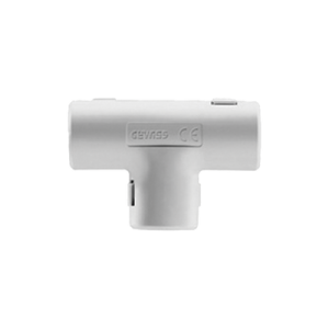 unión en "t" para tubería rígida, recomendado para cable eléctrico, pvc auto extinguible, de 32 mm