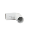 unión en "l" (codo) para tubería rígida, recomendado para cable eléctrico, pvc auto extinguible, de 16 mm