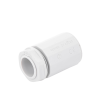 conector de tubería rígida a caja (racor), pvc auto extinguible, de 25 mm