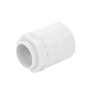 conector de tubería rígida a caja (racor), pvc auto extinguible, de 32 mm