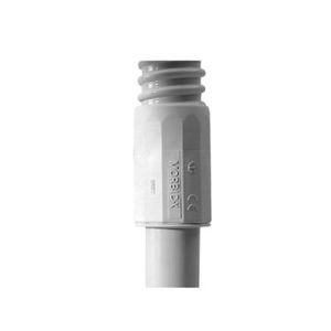conector (racor) de tubería rígida a tubería flexible (diflex), pvc auto extinguible, 40 mm, ip65