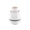 conector (racor) de tubería flexible a caja, pvc auto extinguible de 20 mm, ip55