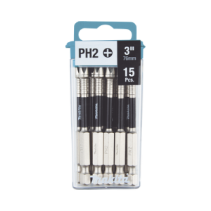 broca reforzada de 3" phillips #2 impact xps®, paq. c/15 piezas