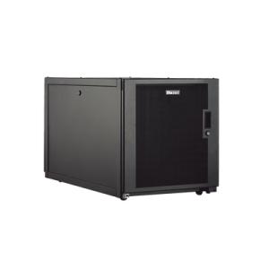 gabinete profesional de telecomunicaciones, de piso, 12 ur, 600 mm de ancho y 1070 mm de profundidad, color negro