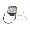 luz de trabajo bluetooth, 9 led, 1500 lumenes, 12 24 vcd