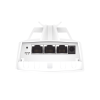 kit de enalce inalámbrico omada para exterior / frecuencia de 5ghz / emparejamiento automático / 3 puertos gigabit / poe pasivo 24 vcc o 802.3 poeaf / antena direccional de 7 dbi mimo 2x2 / adminsitración remota mediante omada