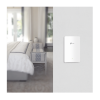 punto de acceso omada doble banda 802.11ac, poe 802.3af/at, mu mimo, mimo 2x2 diseño placa de pared con tres puertos adicionales, soporta hasta 100 clientes.