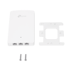 punto de acceso omada doble banda 802.11ac, poe 802.3af/at, mu mimo, mimo 2x2 diseño placa de pared con tres puertos adicionales, soporta hasta 100 clientes.