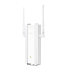 punto de acceso omada exterior / wi fi 6 ax1800 mu mimo 2x2 / mesh omada / alta densidad de usuarios / carcasa resistente ip67 / configuración por controlador o stand alone / para montaje en mástil/ pared / alimentación poe+