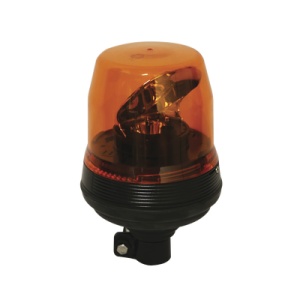 baliza rotativa led color ambar sae clase i con montaje de poste