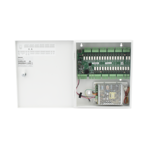 controlador de elevador ip para 32 pisos / gestión 100% en la nube / interfaz web / pases temporales desde app / activación de pisos desde app/ wiegand / poe / 20,000 tarjetas /100,000 eventos / compatible con videoporteros akuvox