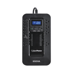 ups de 650 va/390 w, topología standby con modo ahorrador eco, entrada 120 vca nema 5 15p, con 8 tomas nema 5 15r