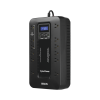 ups de 850 va/510 w, topología standby con modo ahorrador eco, entrada 120 vca nema 5 15p, con 12 tomas nema 5 15r
