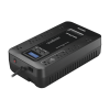 ups de 850 va/510 w, topología standby con modo ahorrador eco, entrada 120 vca nema 5 15p, con 12 tomas nema 5 15r