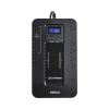 ups de 850 va/510 w, topología standby con modo ahorrador eco, entrada 120 vca nema 5 15p, con 12 tomas nema 5 15r