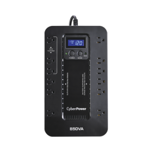 ups de 850 va/510 w, topología standby con modo ahorrador eco, entrada 120 vca nema 5 15p, con 12 tomas nema 5 15r