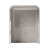 tapa final, para uso con canaleta ld10, material abs, color gris