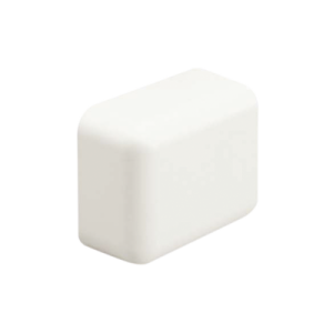 tapa final, para uso con canaleta ld3, material abs, color blanco mate