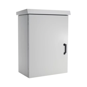 gabinete para exterior osp comline, protección nema 4/12/4x/3/3r; ip66, 600 mm de ancho, 500 mm de profundidad, 18 ur, de aluminio, color gris claro