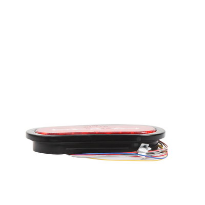 plafón ovalado de 7.5" para camiones de transporte, 18 led ultra brillantes, color rojo/claro/ambar plafón ovalado de 7.5" para camiones de transporte, 18 led ultra brillantes, color rojo/claro/ambar