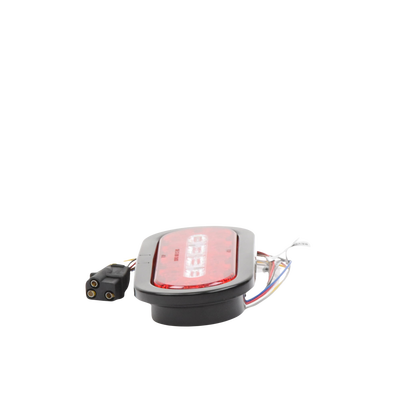 plafón ovalado de 7.5" para camiones de transporte, 18 led ultra brillantes, color rojo/claro/ambar plafón ovalado de 7.5" para camiones de transporte, 18 led ultra brillantes, color rojo/claro/ambar