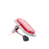 plafón ovalado de 7.5" para camiones de transporte, 18 led ultra brillantes, color rojo/claro/ambar