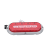 plafón ovalado de 7.5" para camiones de transporte, 18 led ultra brillantes, color rojo/claro/ambar