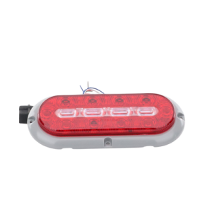 plafón ovalado de 7.5" para camiones de transporte, 18 led ultra brillantes, color rojo/claro/ambar