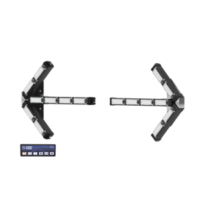 flechas separadas directoras de tráfico led de 28 pulgadas en color ámbar.