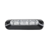 luz perimetral, 4 leds ultra brillantes, color rojo / azul