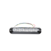 luz auxiliar serie x3705, 6 leds ultra brillantes, color rojo / azul