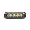 luz auxiliar serie x3744, 8 leds ultra brillantes, color rojo claro.