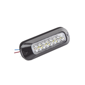 luz auxiliar serie x3744, 8 leds ultra brillantes, color rojo claro.