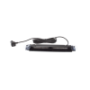 luz de visera, 12 24 vcc con enchufe vehicular, doble cabezal, dual color, ámbar/blanco