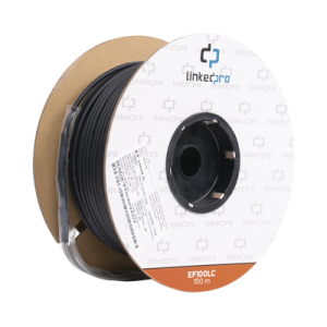 carrete de fibra Óptica monomodo con conectores lc lc duplex, reforzada con kevlar, de 100 metros, para instalaciones subterráneas por tubería