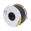 carrete de fibra Óptica monomodo con conectores lc lc duplex, reforzada con kevlar, de 150 metros, para instalaciones subterráneas por tubería