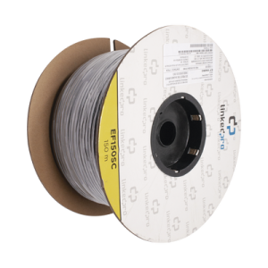 carrete de fibra Óptica monomodo con conectores sc sc duplex, reforzada con kevlar, de 150 metros, para instalaciones subterráneas por tubería