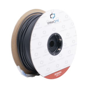 carrete de fibra Óptica monomodo con conectores sc sc duplex, reforzada con kevlar, de 200 metros, para instalaciones subterráneas por tubería