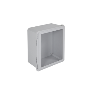gabinete de fibra de vidrio, ip66 para uso en interior o exterior y puerta transparente removible