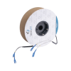 carrete de fibra Óptica monomodo con conectores sc sc duplex, reforzada con kevlar, de 50 metros, para instalaciones subterráneas por tubería