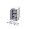 gabinete de seguridad de lámina galvanizada para almacenamiento de baterías (hasta 6 baterías pl110d12).
