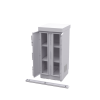 gabinete de seguridad de lámina galvanizada para almacenamiento de baterías (hasta 6 baterías pl110d12).