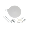 antena siklu de 2 pies para radios etherhaul (eh1200, eh2500, eh8010), rango 71 86 ghz, 50 dbi, incluye kit de montaje para radios etherhaul
