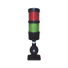 torre led indicadora de estado de 2 niveles color rojo y verde, con buzzer integrado a 85 db, a 110 240 vca con montaje incluido de 60 mm de diámetro
