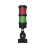 torre led indicadora de estado de 2 niveles color rojo y verde, con buzzer integrado a 85 db, a 24 vcd con montaje incluido de 60 mm de diámetro