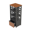 estante doméstico para equipo de telecomunicaciones (675x1517x599mm)